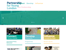 Tablet Screenshot of partnershipforyounglondon.org.uk